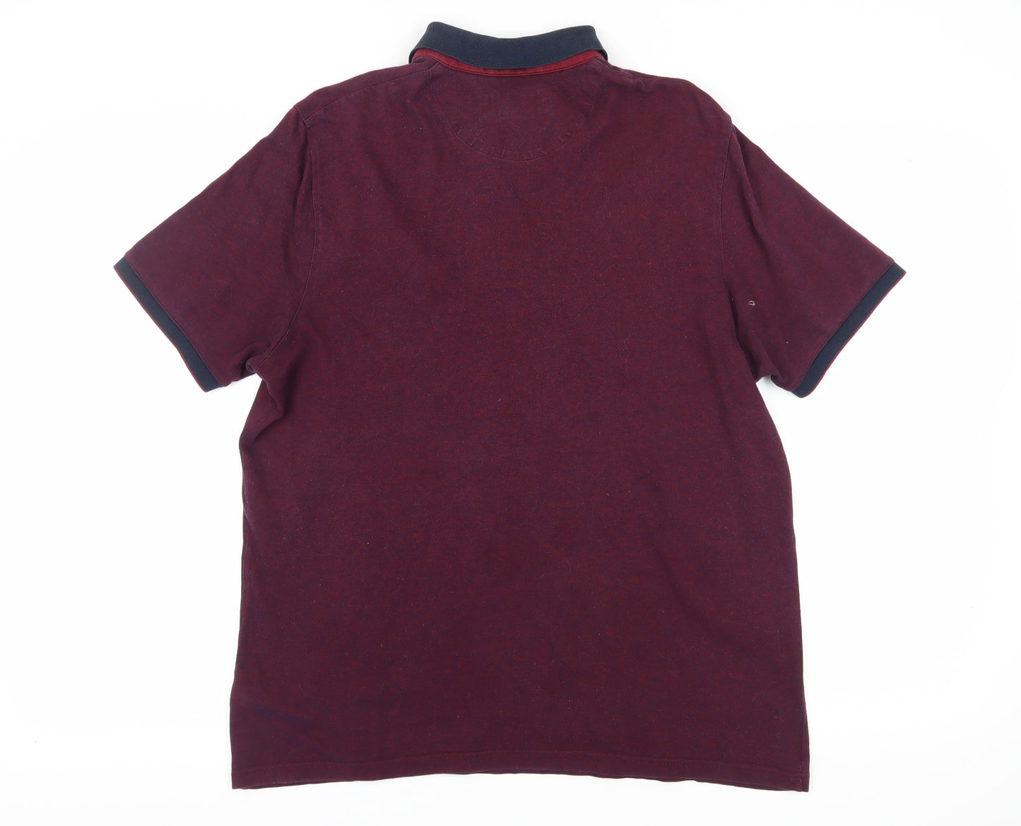 Ted Baker Men’s Red Polo Shirt - Size L, Button Down