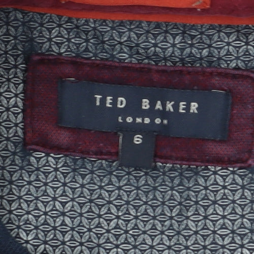 Ted Baker Men’s Red Polo Shirt - Size L, Button Down
