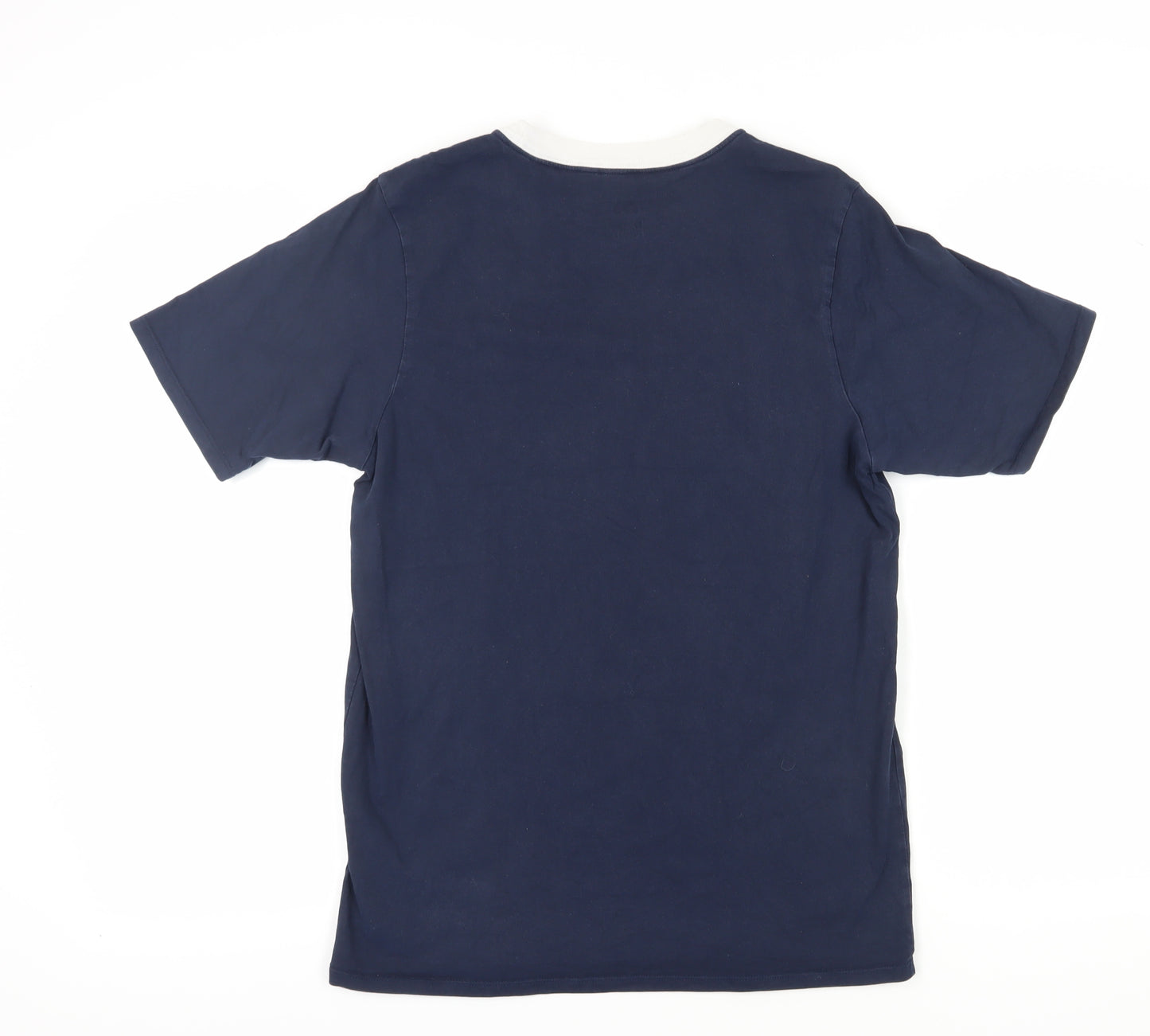 Nike Men's Blue Crew Neck T-Shirt, Size S, Cotton