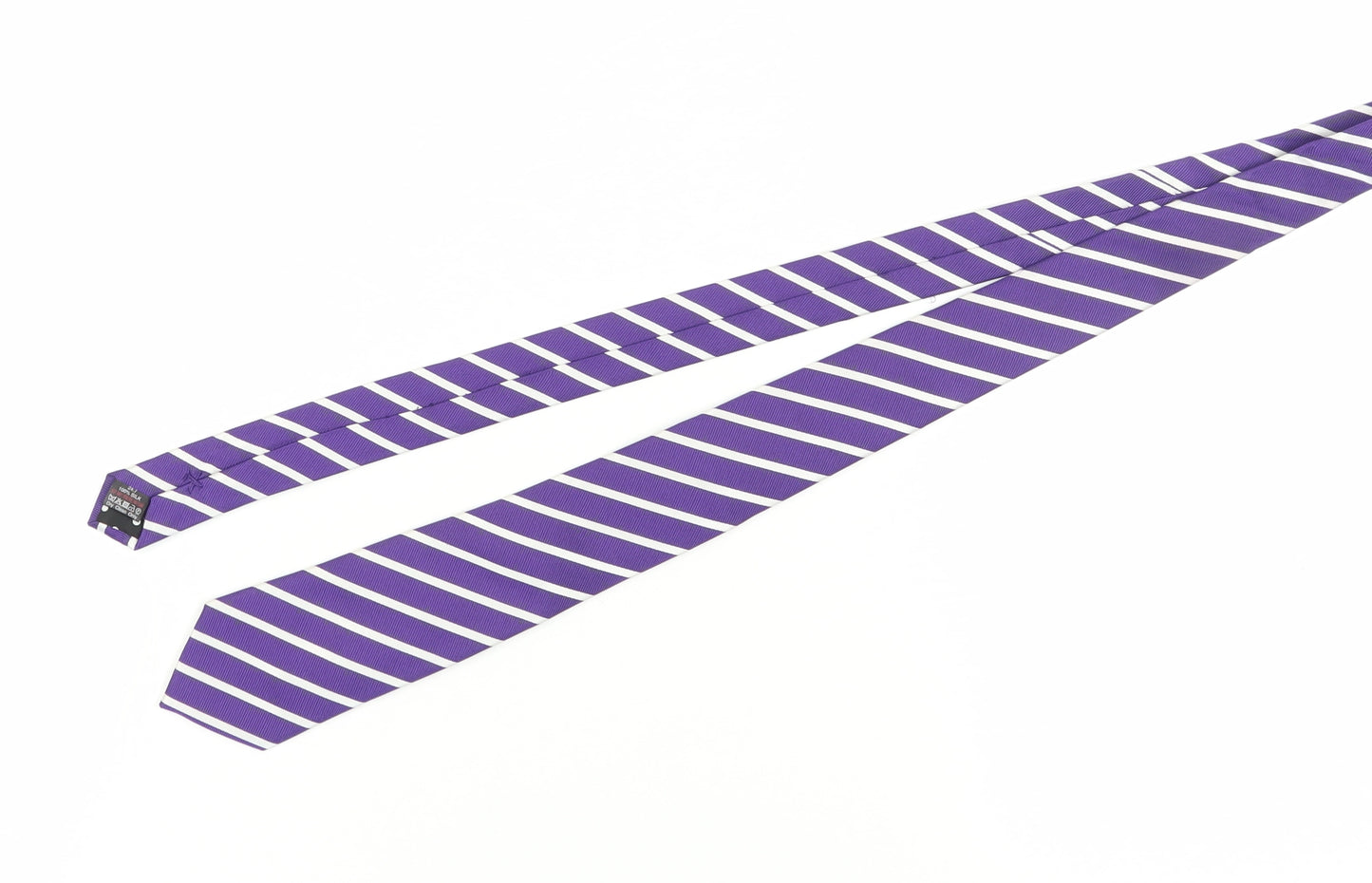 Jeff Banks Men's Purple Striped Silk Tie