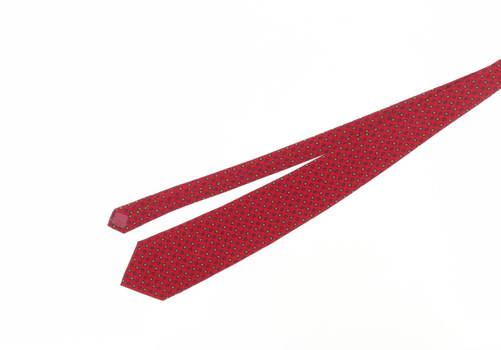 Roxy Men's Red Geometric Silk Tie, One Size