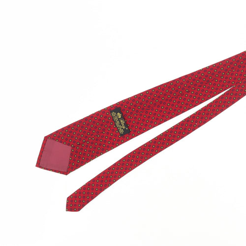 Roxy Men's Red Geometric Silk Tie, One Size