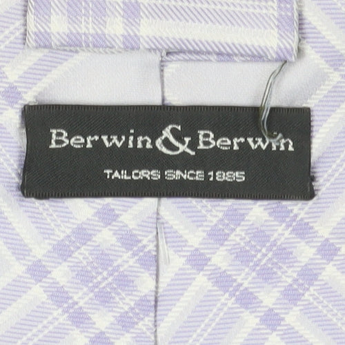 Berwin & Berwin Men's Silk Plaid Tie - Excellent Condition