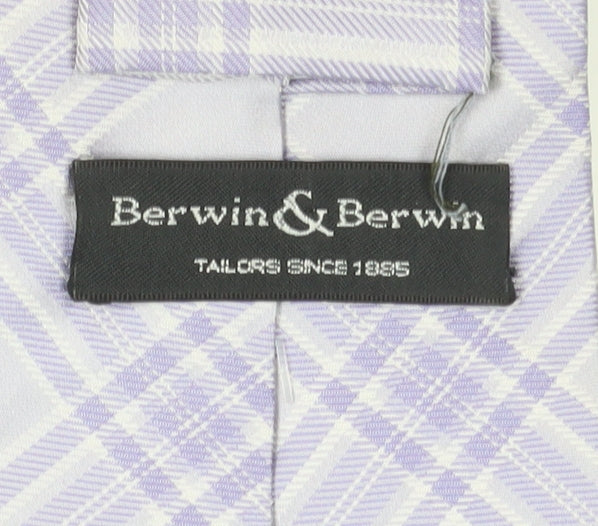 Berwin & Berwin Men's Silk Plaid Tie - Excellent Condition