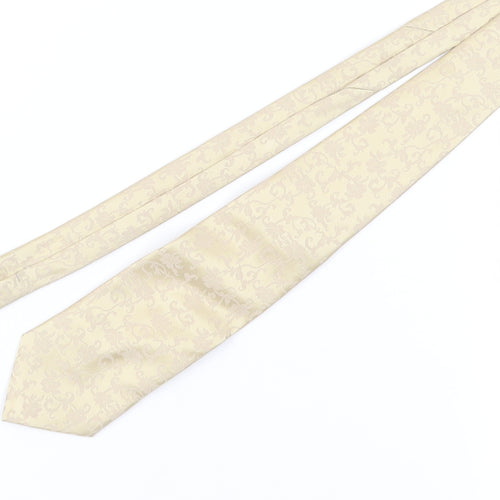Jeff Banks Beige Floral Men's Tie - One Size Polyester