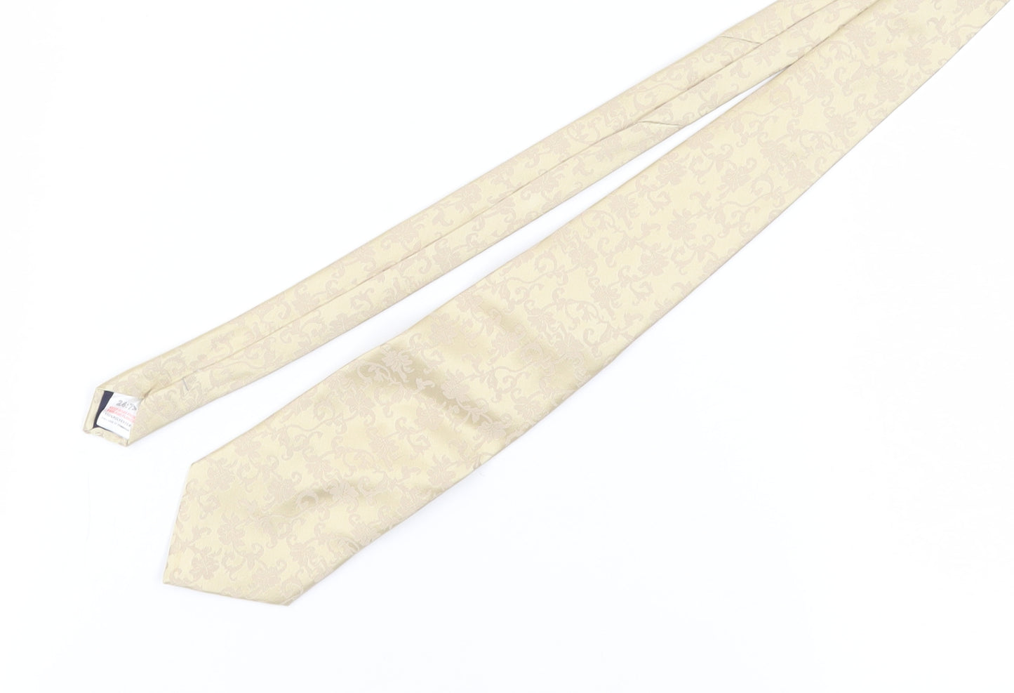 Jeff Banks Beige Floral Men's Tie - One Size Polyester