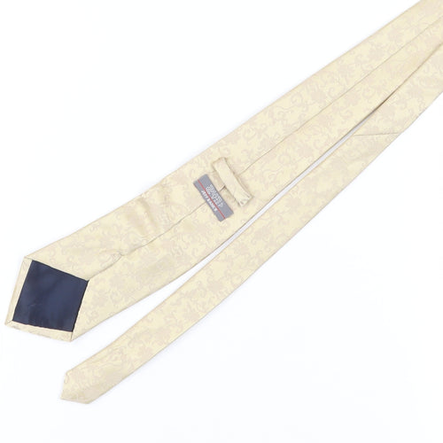 Jeff Banks Beige Floral Men's Tie - One Size Polyester