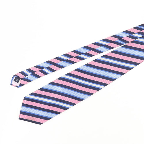 Pierre Cardin Men's Blue Striped Silk Tie