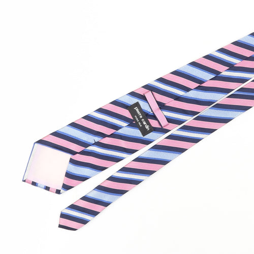 Pierre Cardin Men's Blue Striped Silk Tie