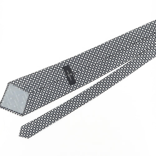 Jeff Banks Men's Designer Black Check Silk Tie