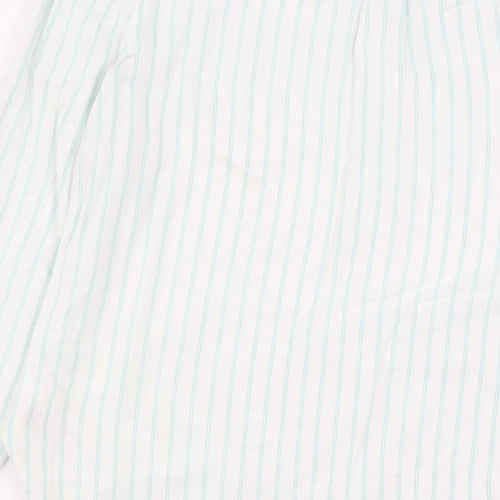 TOG24 Women's White Striped Button-Up Shirt Size 16