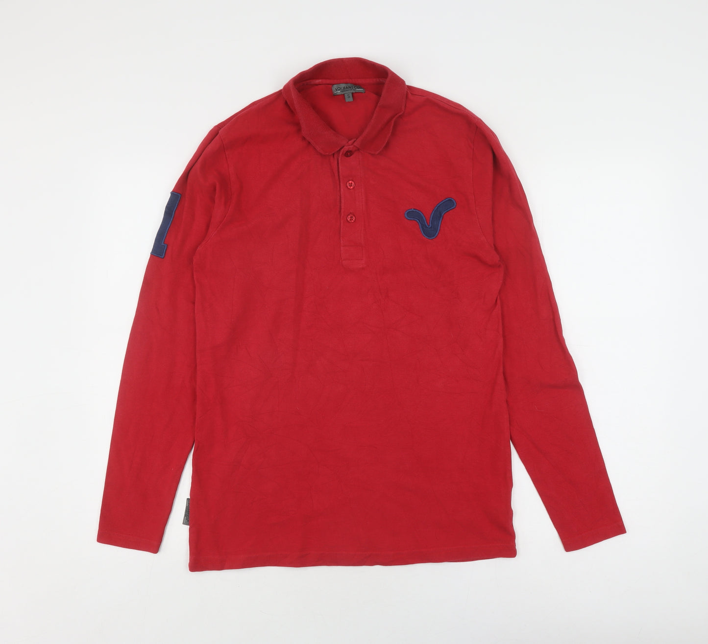 Voi Jeans Co. Men's Red Long Sleeve Shirt, Size S