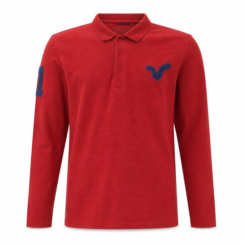 Voi Jeans Co. Men's Red Long Sleeve Shirt, Size S