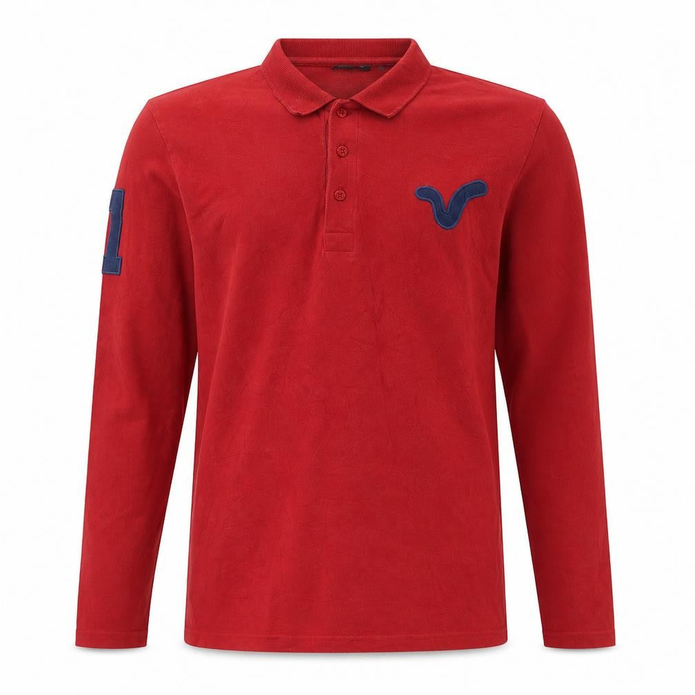 Voi Jeans Co. Men's Red Long Sleeve Shirt, Size S
