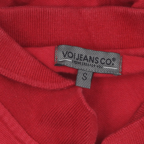 Voi Jeans Co. Men's Red Long Sleeve Shirt, Size S