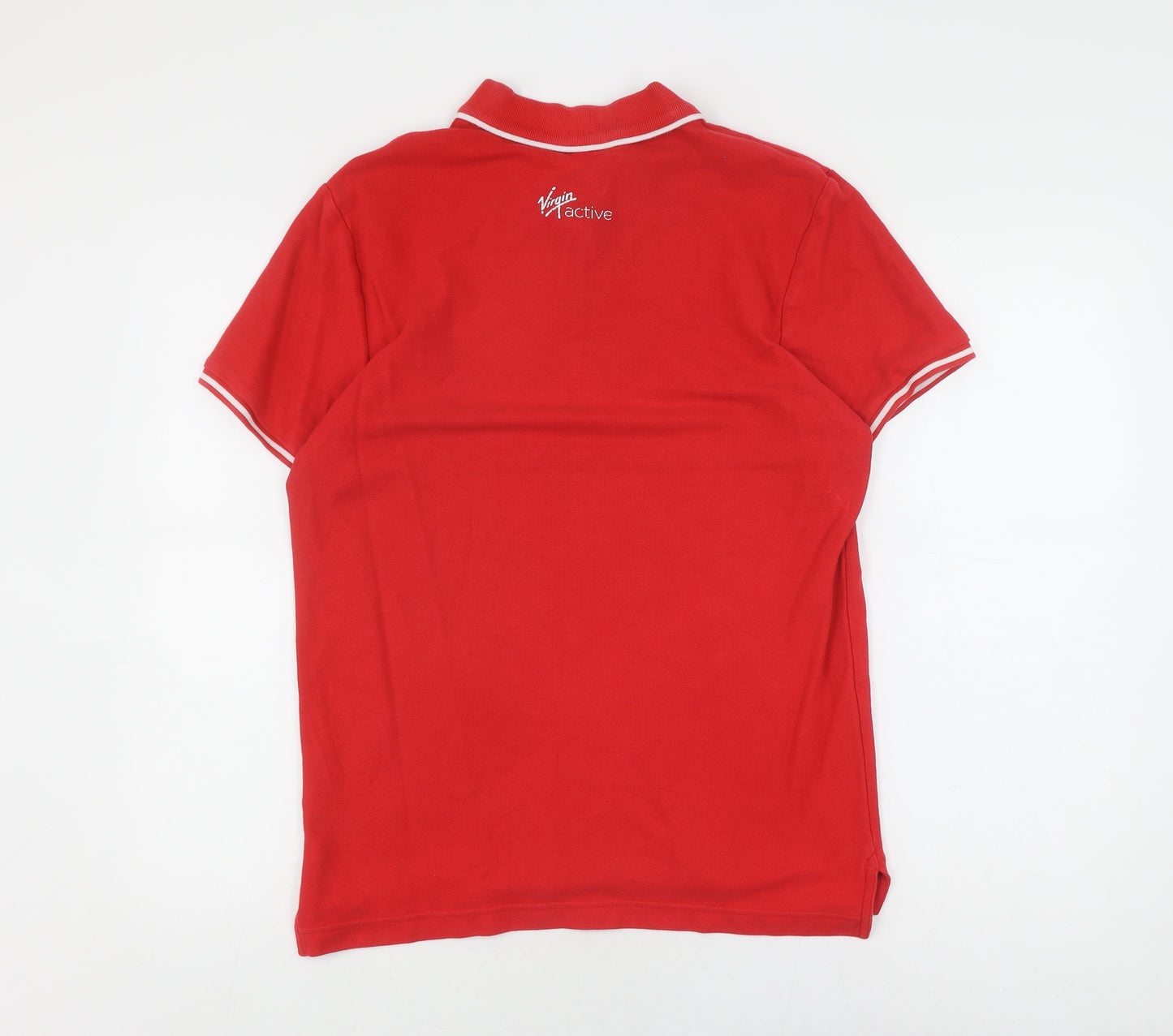 Nike Men's Red Polo Active Gym Shirt M