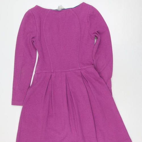 Boden Women's Purple Fit & Flare Dress, Size 10