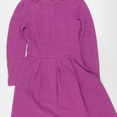 Boden Women's Purple Fit & Flare Dress, Size 10