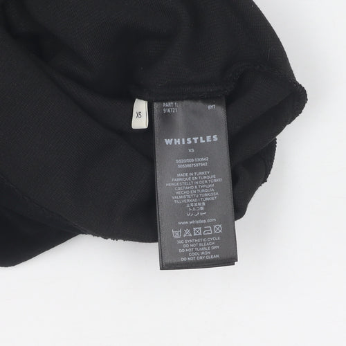 Whistles Women's XS Black Pencil Skirt