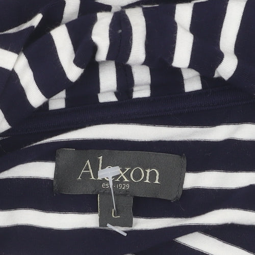 Alexon Women's Black Striped Cardigan, Size L