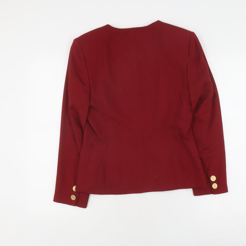 Alexon Women's Red Blazer Size 10 Workwear Formal