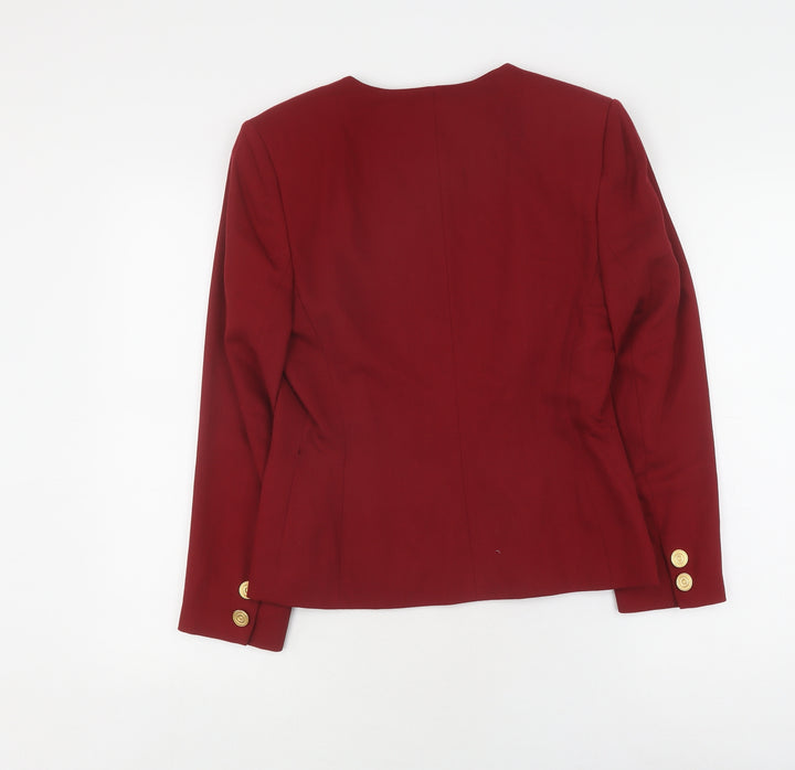 Alexon Women's Red Blazer Size 10 Workwear Formal