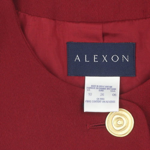 Alexon Women's Red Blazer Size 10 Workwear Formal