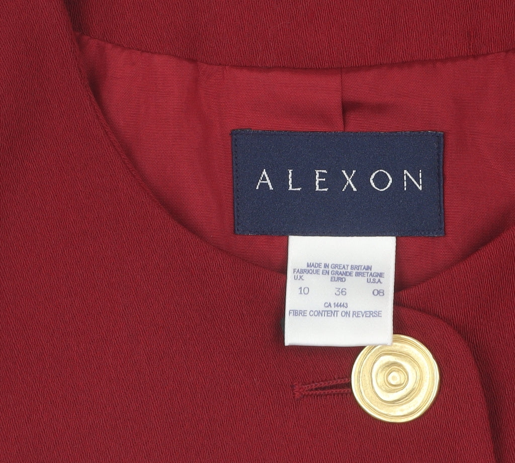 Alexon Women's Red Blazer Size 10 Workwear Formal