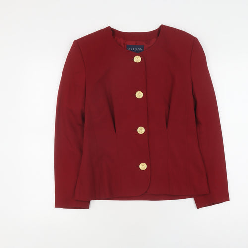 Alexon Women's Red Blazer Size 10 Workwear Formal