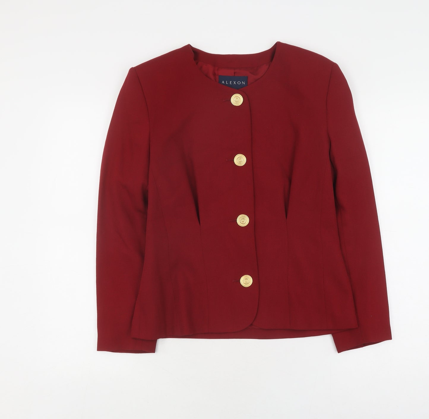 Alexon Women's Red Blazer Size 10 Workwear Formal