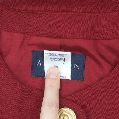 Alexon Women's Red Blazer Size 10 Workwear Formal