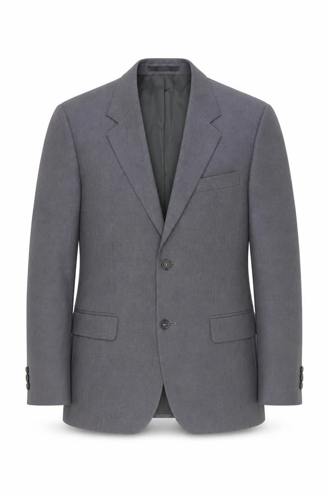 Front view of Farah Men's Grey Blazer, 38R, Classic Style