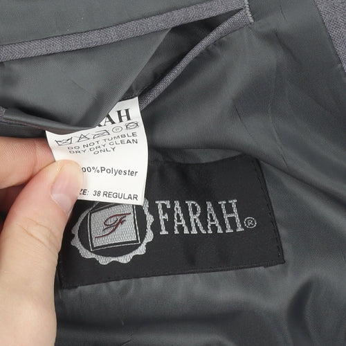 Farah Men's Grey Blazer, 38R, Classic Style