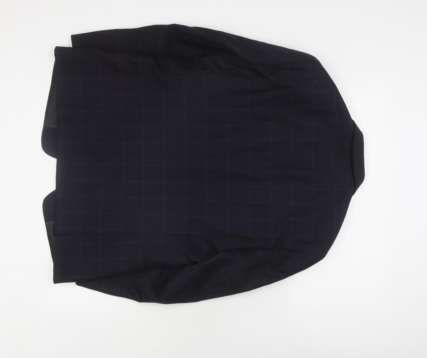 Tommy Hilfiger Men's Blue Check Blazer, Size 42S, Wool, Formal