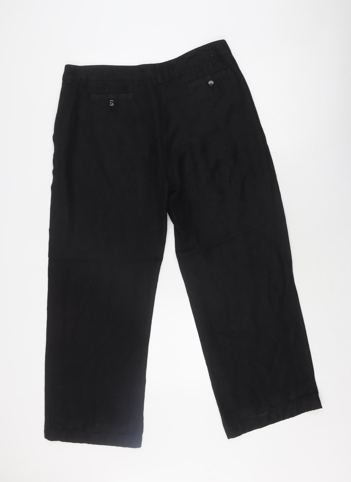 Armani Jeans Women's Black Chino Trousers Size 12