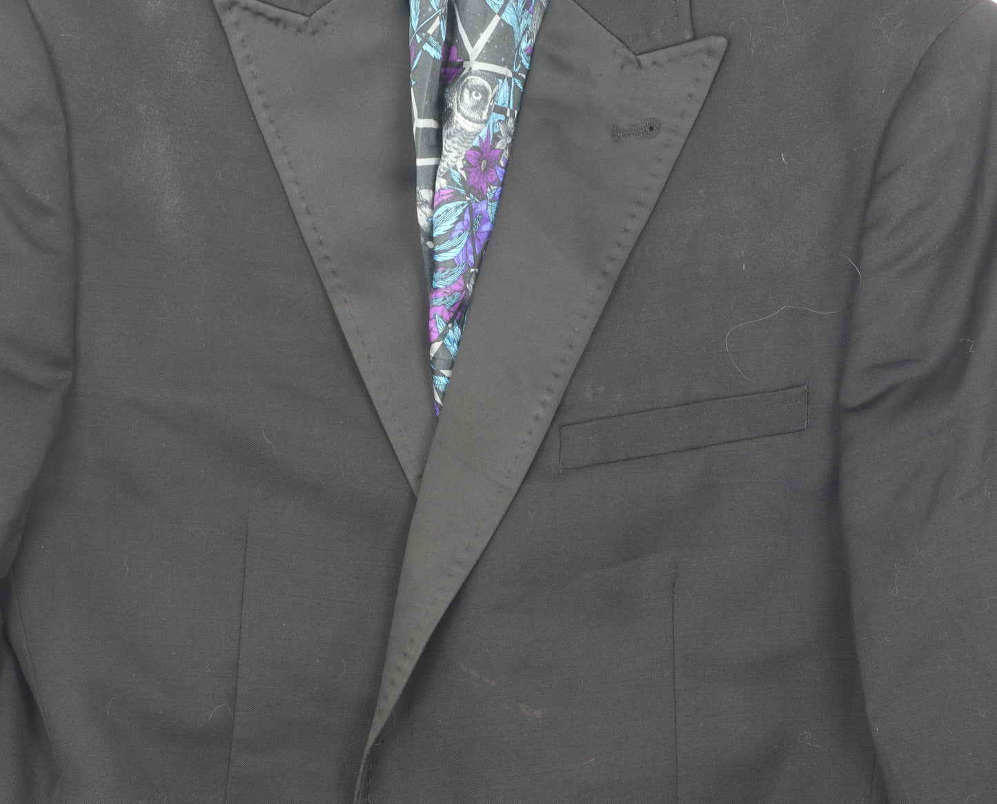 Ted Baker Men's Black Blazer Size 42R Formal