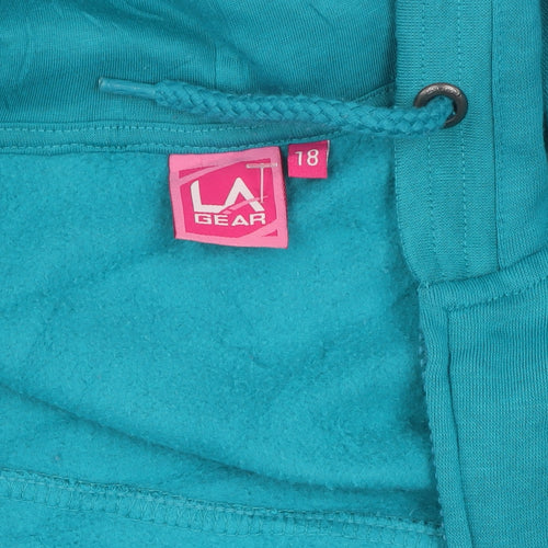 LA Gear Women's Blue Full Zip Hoodie Size 12