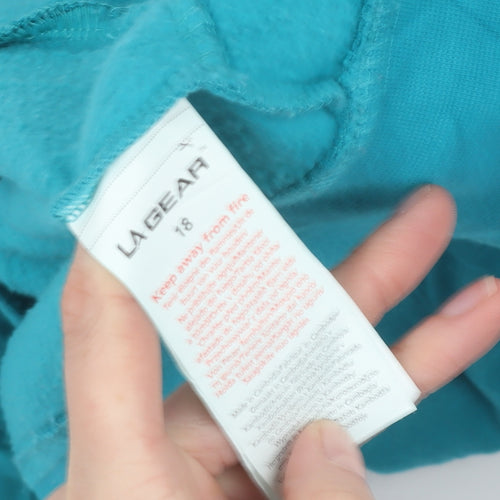 LA Gear Women's Blue Full Zip Hoodie Size 12