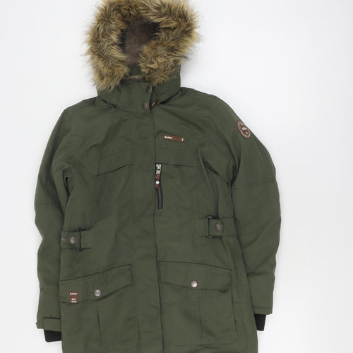 Killtec Boys Green Parka - Size 12, Water Resistant