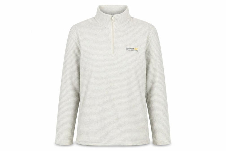 Regatta Women's Grey Striped 1/2 Zip Sweatshirt Size 10