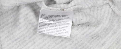 Regatta Women's Grey Striped 1/2 Zip Sweatshirt Size 10