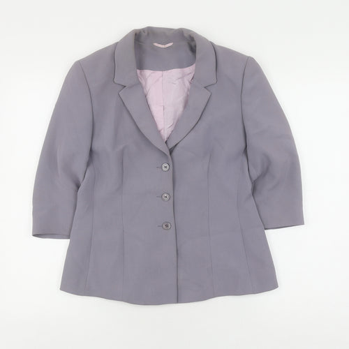 Principles Women's Grey Blazer Size 12, Formal Business Style
