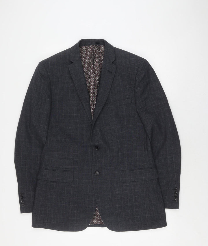 Racing Green Blue Check Blazer for Men, Size 40L