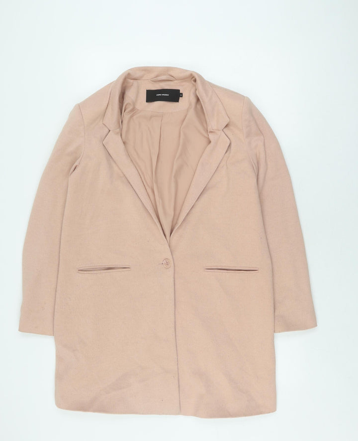 Vero Moda Women's Beige Blazer Size 14 Classic Style