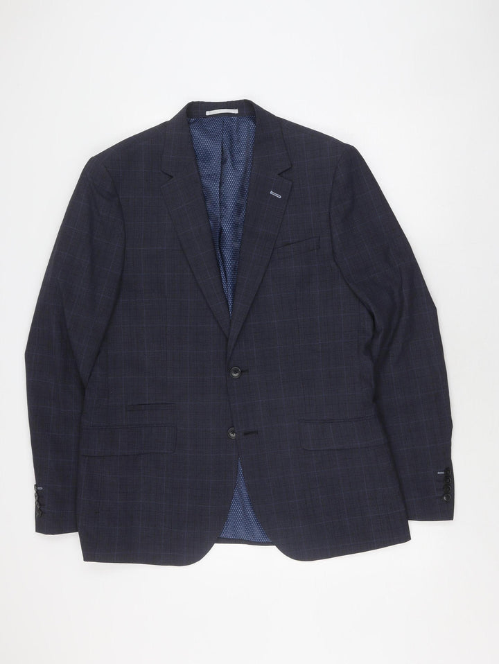 Burton Menswear Blue Check Blazer, 42L