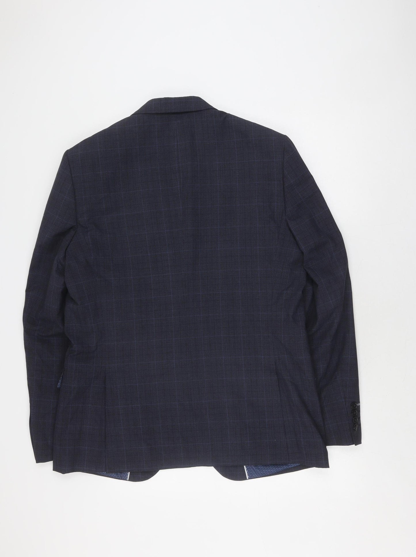 Burton Menswear Blue Check Blazer, 42L
