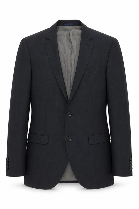 Front view of Next Men's Grey Blazer, 38R, Single-Breasted