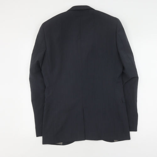 Next Men's Grey Blazer, 38R, Single-Breasted