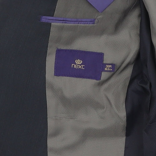 Next Men's Grey Blazer, 38R, Single-Breasted