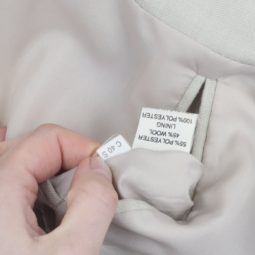 Greenwoods Men's Beige Blazer 40S Two-Button Single-Breasted